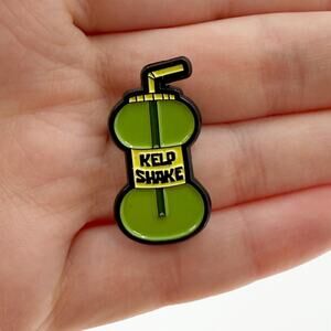 Kelp Shake Soft Enamel Pin, TV Inspired Pin, 90s Y2K Gift, Gen Z Millennial